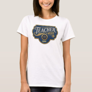 Vibrant Orange TEACH MODE OFF Custom Shirt