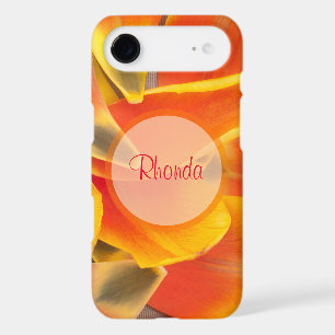 Vibrant Orange Tulip Petals Photo Personalised