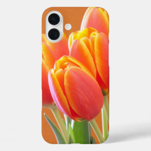 Vibrant Orange Tulip Photograph iPhone 16 Plus Case