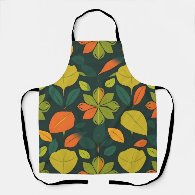 Vibrant Organic Apron - Seamless Digital Print Des (Front)