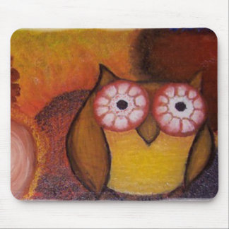 Vibrant Owl Mousepad