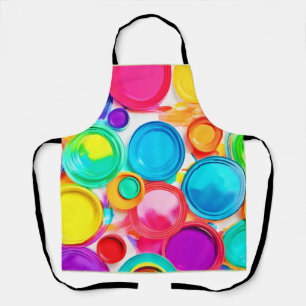 Vibrant Paint Palette Art Apron