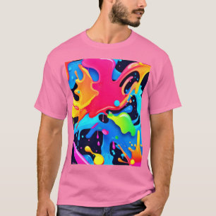 Vibrant Paint Party Design T-Shirt