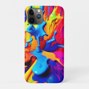 Vibrant Paint Splash Art in Bold Colours iPhone 11 Pro Case