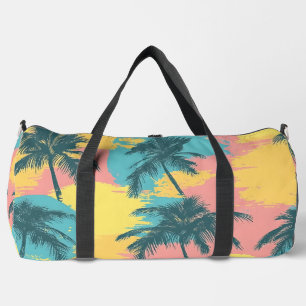Vibrant Palm Tree  Duffle Bag