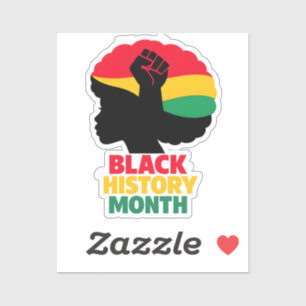 Vibrant Pan African Colors Afro Woman Silhouette 