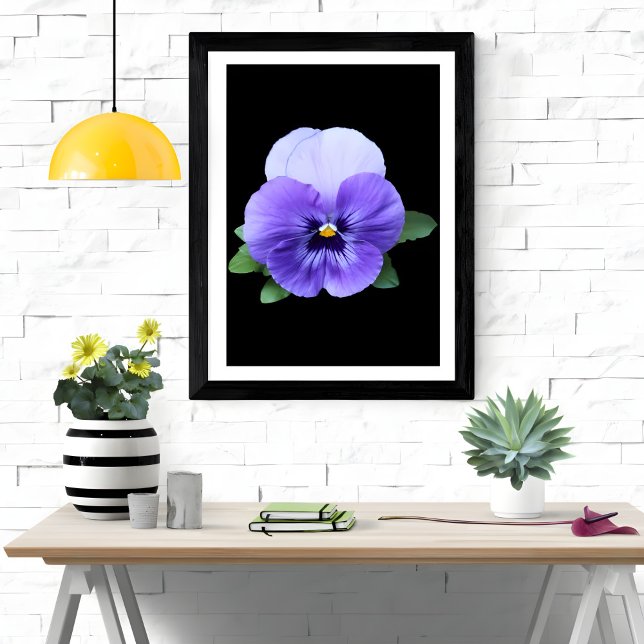 Vibrant Pansy Floral Art Print (Creator Uploaded)