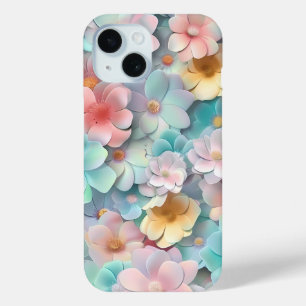 Vibrant Pastel Flower Bloom Pattern Phone Case