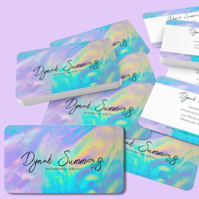 Vibrant Pastel | Modern Glam Business Cards (Creator Uploaded)