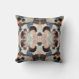 Vibrant Pastel Symmetry – Abstract Textured Art Cushion