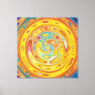 Vibrant Pattern Fusion Canvas Print