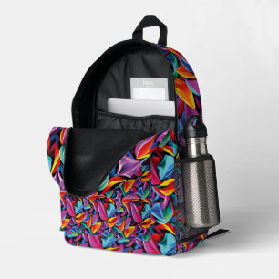 Vibrant Pattern Printed Backpack