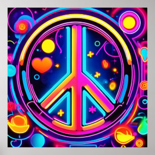 Vibrant Peace Sign Design