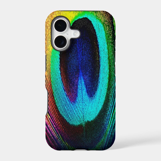 Vibrant Peacock Feather (Back)