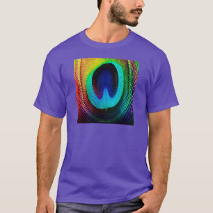 Vibrant Peacock Feather T-Shirt