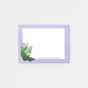 Vibrant Peacock Lavender Personalised Notes