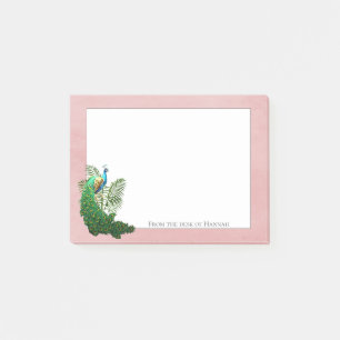 Vibrant Peacock Pink Personalised Notes