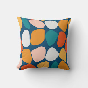 Vibrant Pebble Abstract Cushion