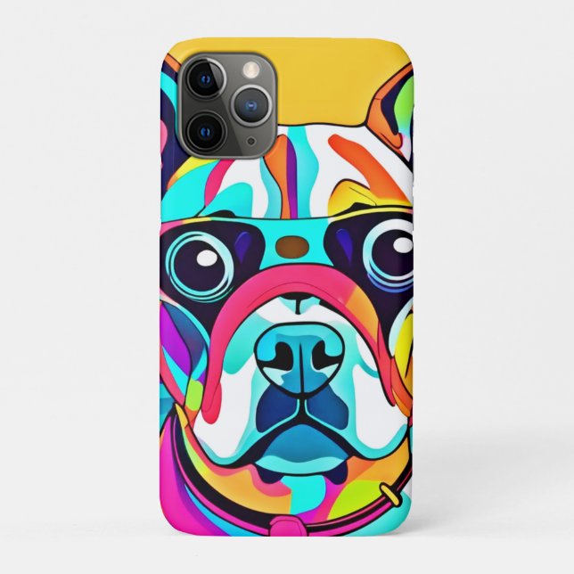 Vibrant Pet Glasses Design Case-Mate iPhone Case (Back)