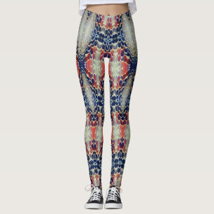 Vibrant Petal pattern by Ratti_Creative_Arts Leggings