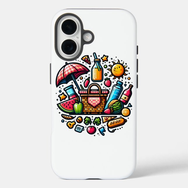 "Vibrant Picnic Bliss | Summer Aesthetic Art" Case-Mate iPhone Case (Back)
