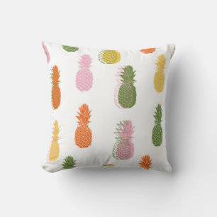 Vibrant Pineapple Pattern Cushion
