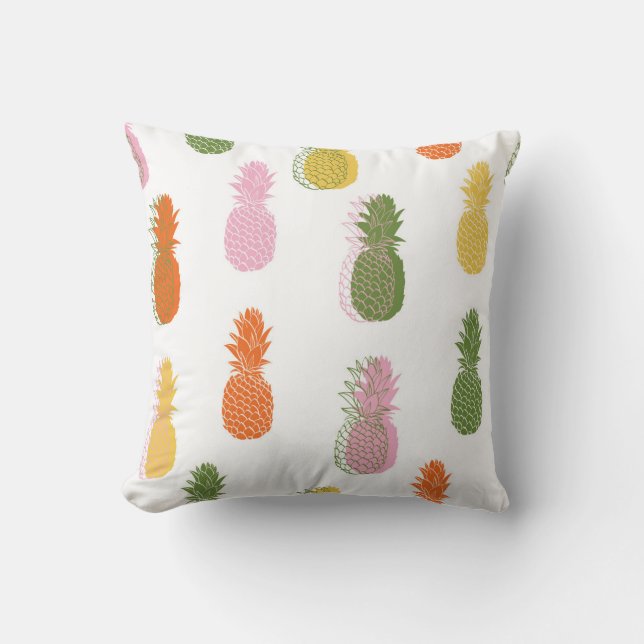 Vibrant Pineapple Pattern Cushion (Front)