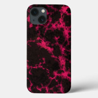 Vibrant Pink and Black Flames