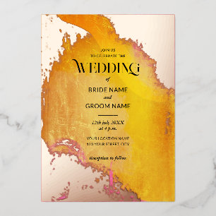 Vibrant Pink and Orange Texture Wedding