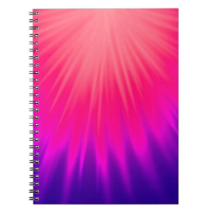 Vibrant Pink and Purple Abstract Notebook