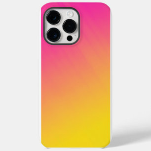 Vibrant Pink and Yellow Gradient Ombre iPhone Case