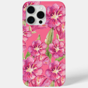 Vibrant Pink Floral Bloom' iPhone 15 Pro Max Case