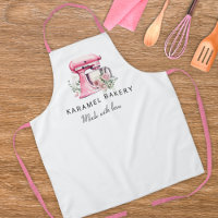 Vibrant Pink Floral Cake Mixer Bakery