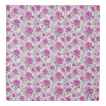 Vibrant Pink Floral Pattern With Magenta Flowers