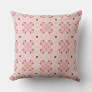 Vibrant Pink Geometric  Mediteranean Inspired Cushion