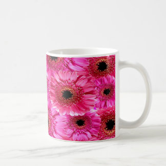 Vibrant Pink Gerbera Daisy Pattern Mug | Bold Flor