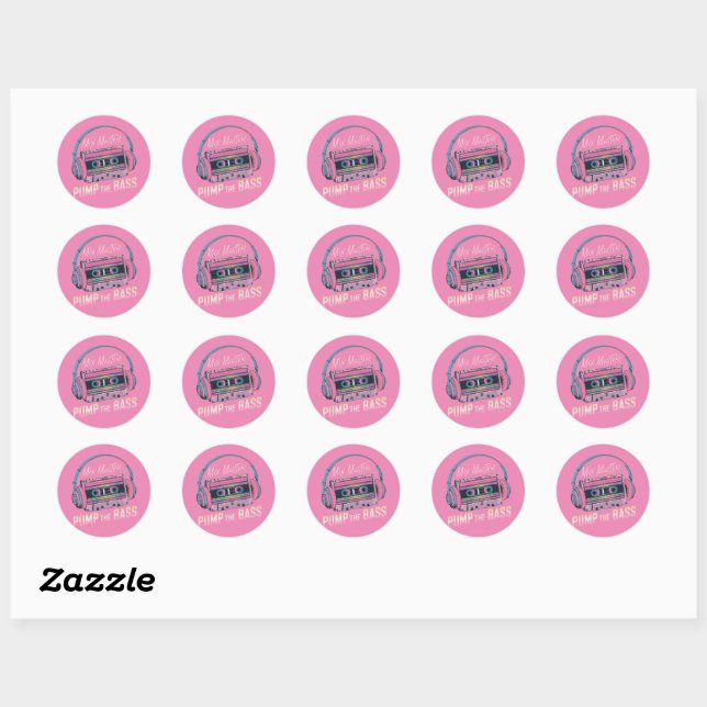 Vibrant Pink Mix Master Sticker (Sheet)