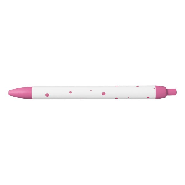 Vibrant Pink Polkadot Pen (Front)