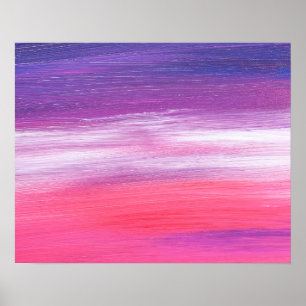 VIBRANT PINK PURPLE ABSTRACT TEXTURE POSTER