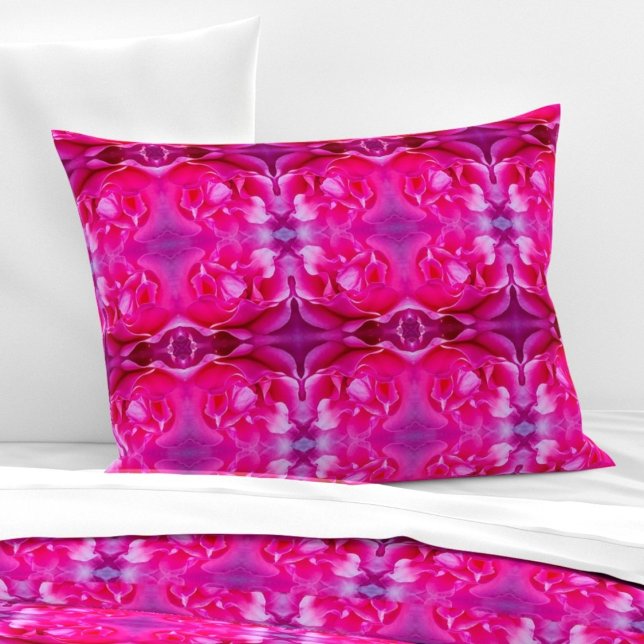 Vibrant pink rose petals L-size floral pattern Pillowcase (Creator Uploaded)