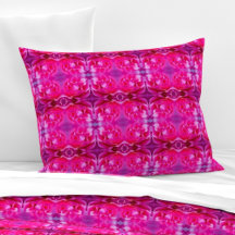 Vibrant pink rose petals M-size floral pattern