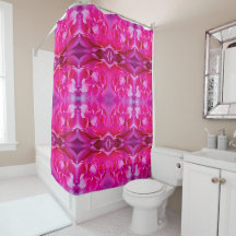 Vibrant pink rose petals XL-size floral pattern