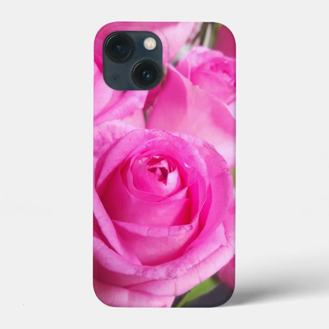 Vibrant Pink Roses Case-Mate iPhone Case (Back)