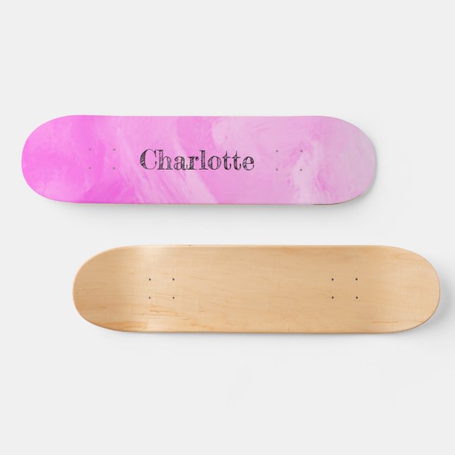 Vibrant Pink Skateboard (Horz)