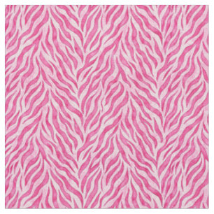 Vibrant Pink Zebra Print Fabric