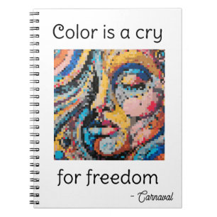 Vibrant Pixel Celebration Notebook