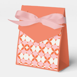 Vibrant & Playful Pink Orange Pattern  Favour Box