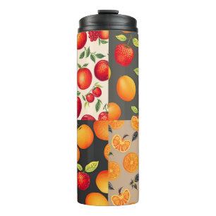 Vibrant Pop Art Cat Portrait Thermal Tumbler