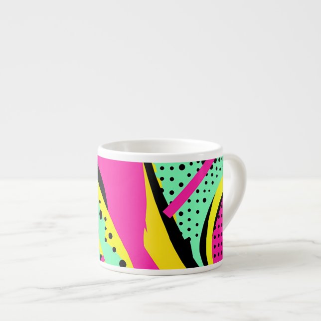 Vibrant Pop Art  Espresso Cup (Front Right)
