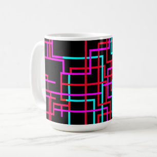 Vibrant Pop Art Geometric Coffee Mug